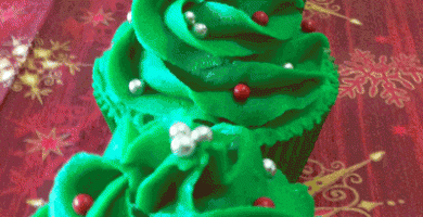 Receta de cupcakes navideños de canela