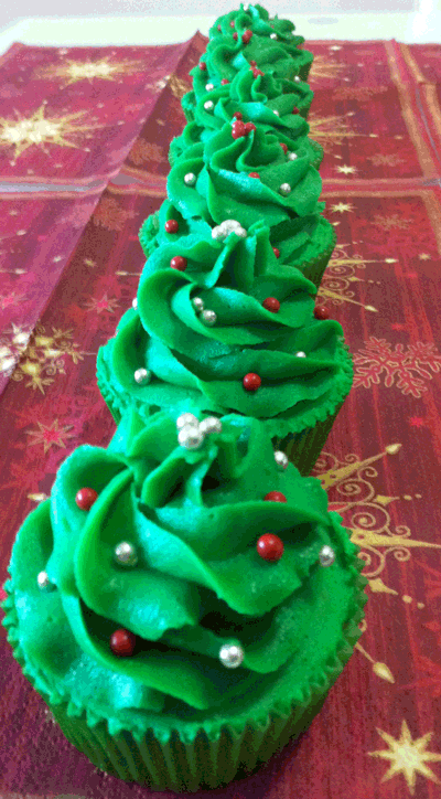 Receta de cupcakes navideños de canela