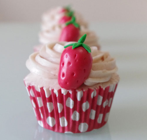 Receta de Cupcakes de fresa